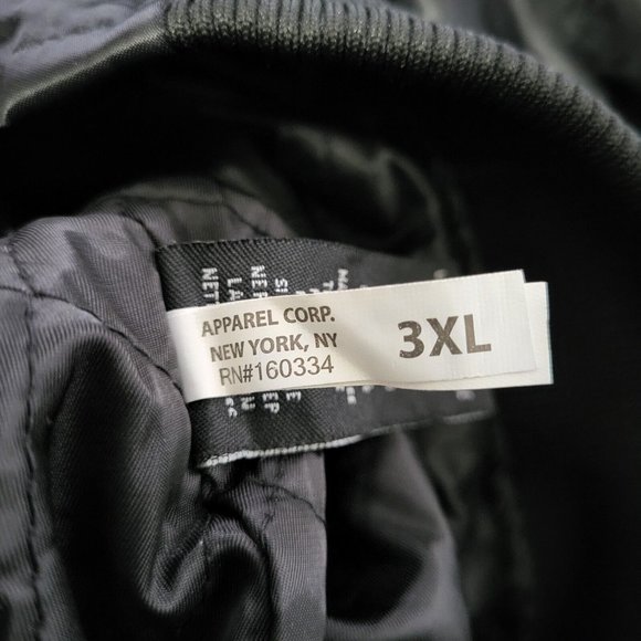 Roku Studio 'Ice Scream' Black Satin Bomber Jacket Sz 3XL/2XL Runs Smaller - Picture 5 of 6